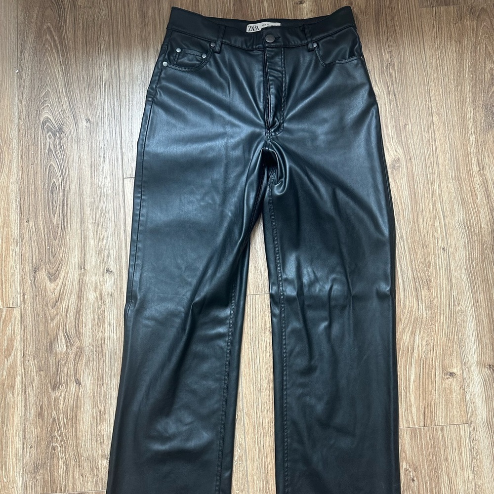 Zara leather pants